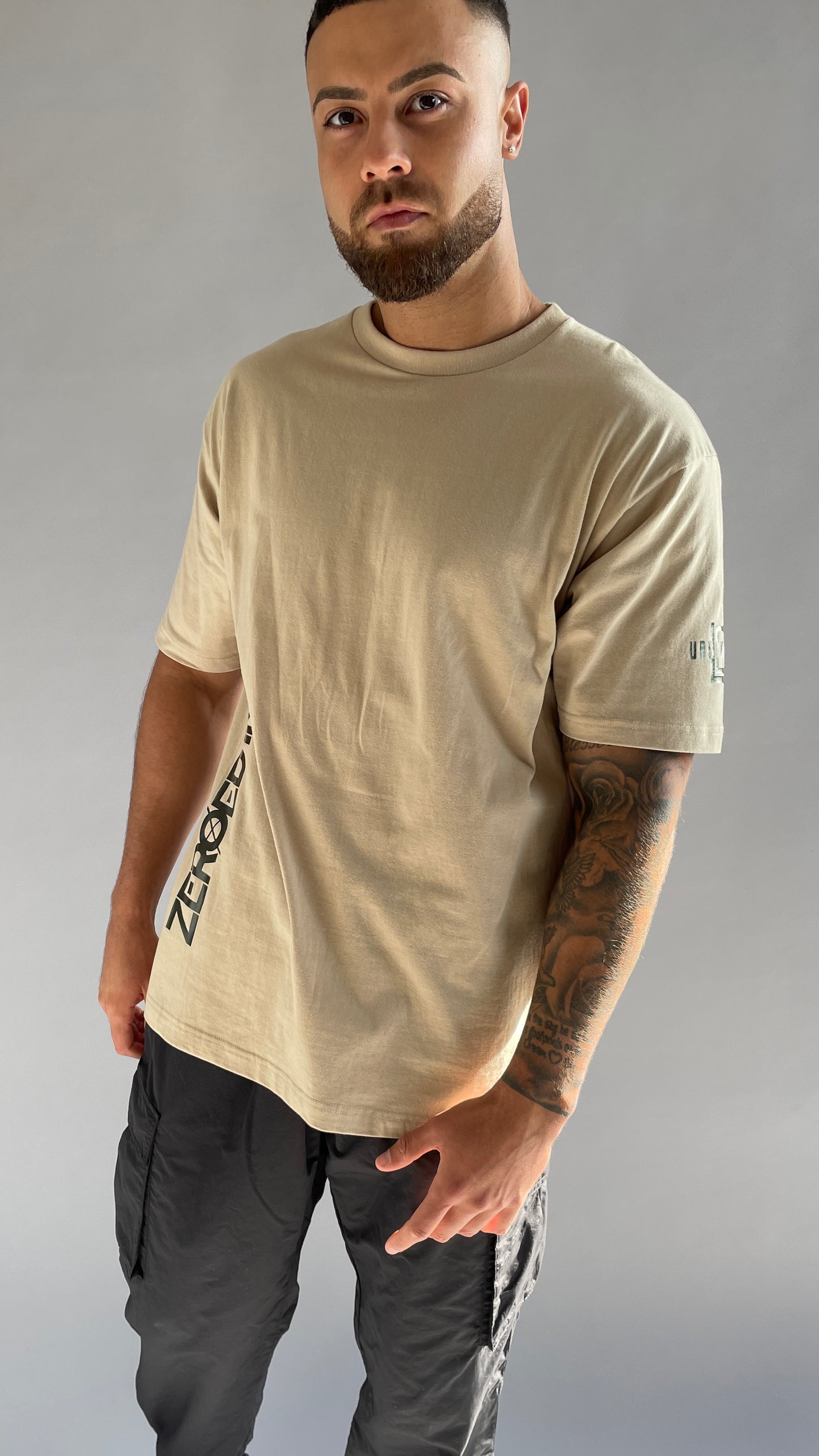 ZEROED IN Khaki Tee