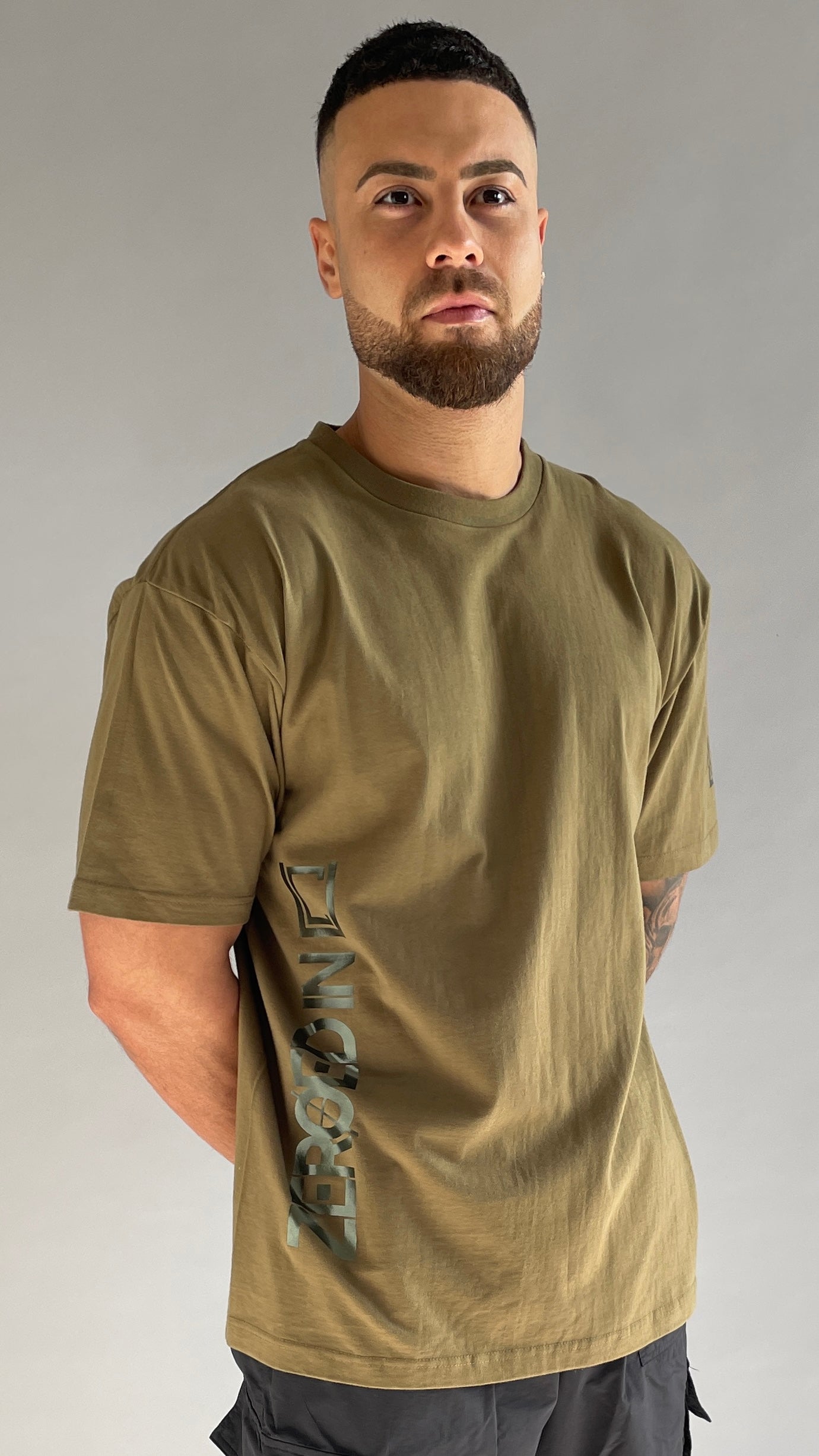 ZEROED IN Olive Tee