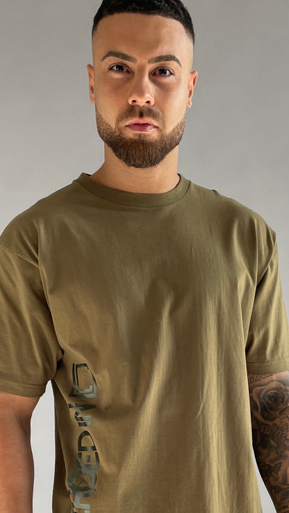 ZEROED IN Olive Tee