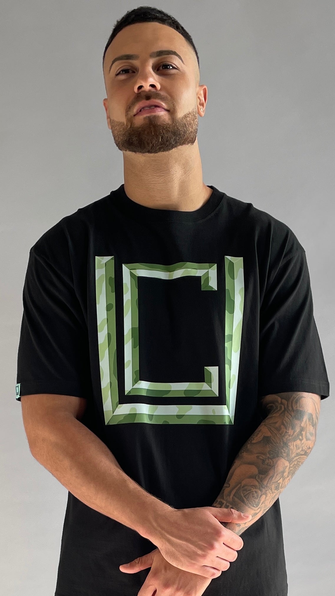 3-DC Tee Black